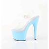 Pleaser - ADORE708 Sandale à bride à la cheville - Transparent/Bleu Product image